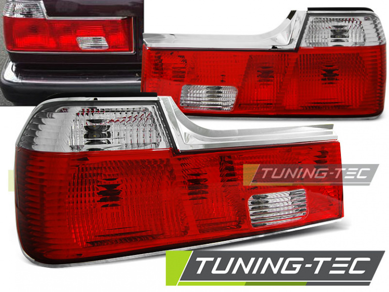 Upgrade Design Rückleuchten für BMW 7er E32 06.86-04.94 rot/weiß